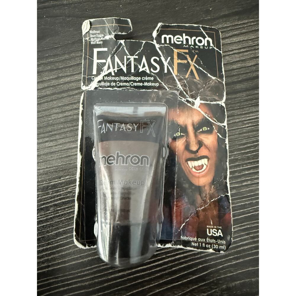 Vintage Mehron Fantasy FX Dark Brown Cream Makeup